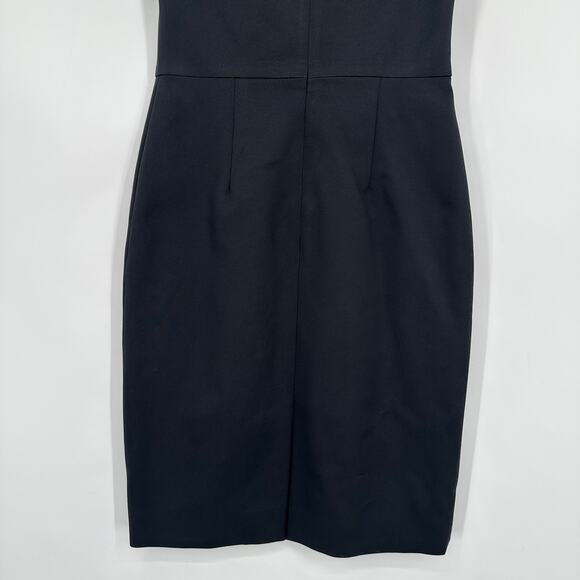 Lela Rose Silk Blend Sheath Dress Mesh Illusion Formal Cocktail Mini Knee Length - Picture 7 of 11